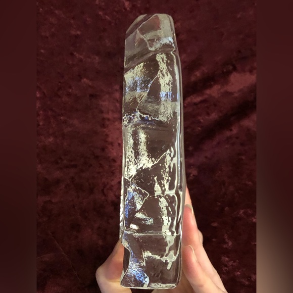 Mats Jonasson Vintage Lead Crystal Eagle Sculpture Handmade Sweden Collectible - Picture 5 of 9